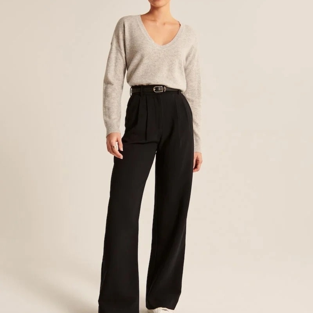 New Daisy Grace Black Wide-Leg Pants Waist 30